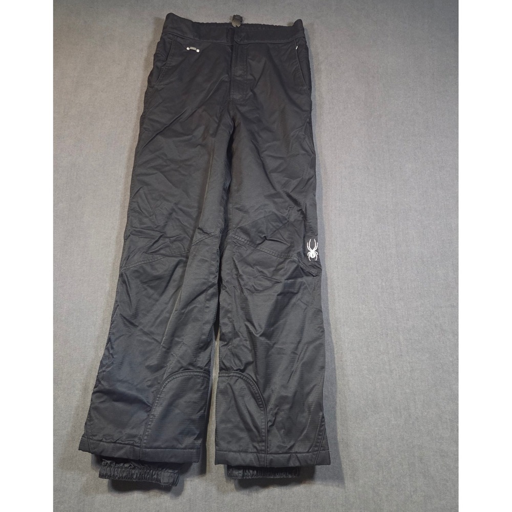 Spyder Snow Pants Youth 18/170 Black Insulated Ski Snowboard Winter 5284-10